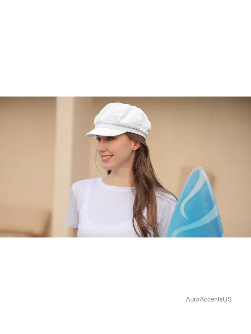 Cotton Newsboy Cabbie Beret Cap Adjustable Women's Hat